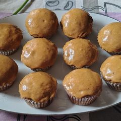A picture of "Wake-Em-Up" Cinnamon and Coffee Date-Muffins.