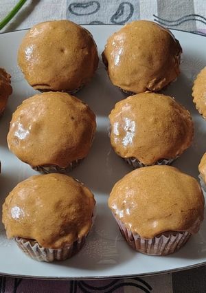 A picture of "Wake-Em-Up" Cinnamon and Coffee Date-Muffins.
