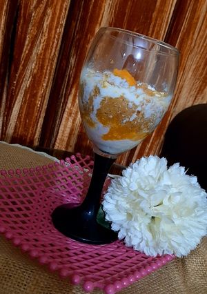A picture of MANGO Yoghurt PARFAIT 🥭😍🥭😍.