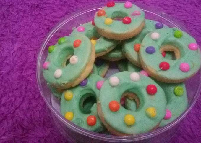 Cookies donat green tea