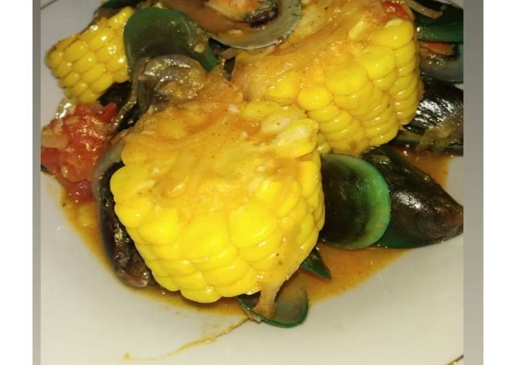 🥘Kerang ijo asam manis pedas🥘