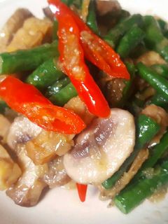 Foto resep Tumis kajate(kacang panjang,jamur,tempe)