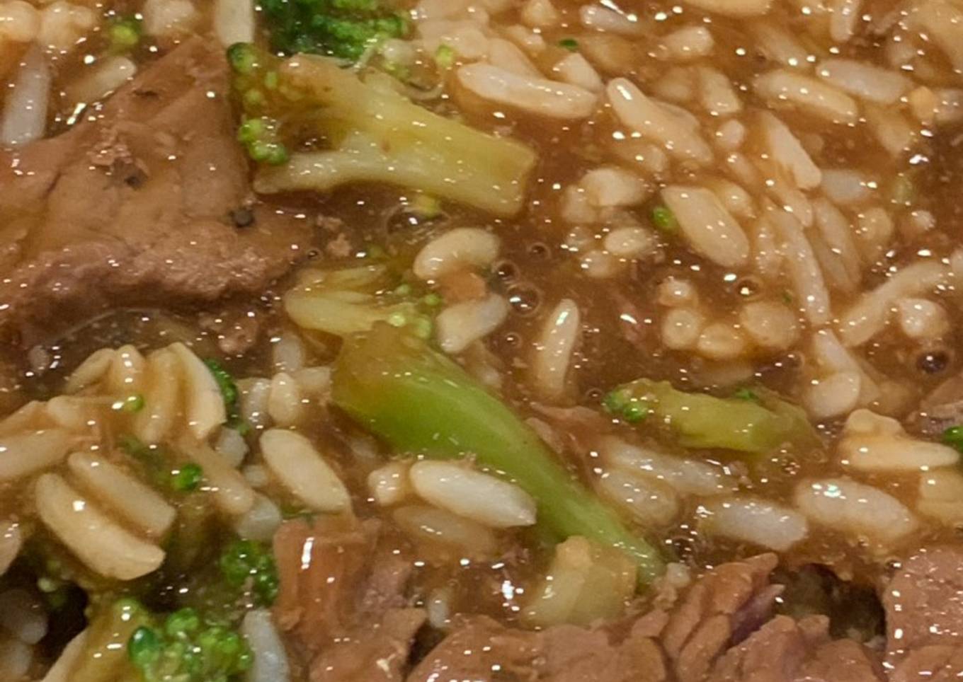 Light beef and broccoli stew