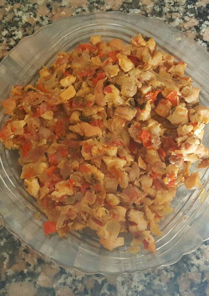 Una foto de Relleno para empanadas de pollo