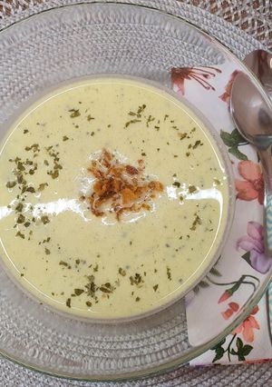 Tejszínes cukkinikrémleves recept fotója