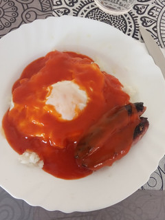 Una foto de Arroz a la Cubana 🍚🍚🍚