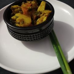 A picture of Spring onion dry veg.