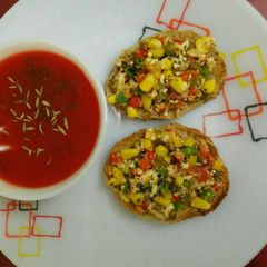 A picture of Bruschetta #Monsoon.