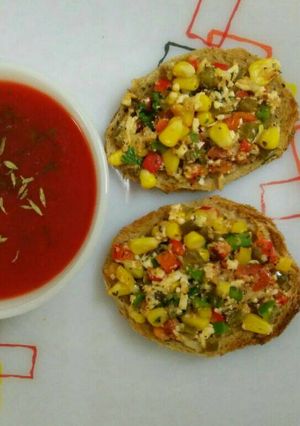 A picture of Bruschetta #Monsoon.
