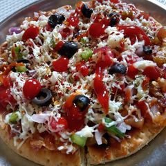 A picture of Vegetable pizza.