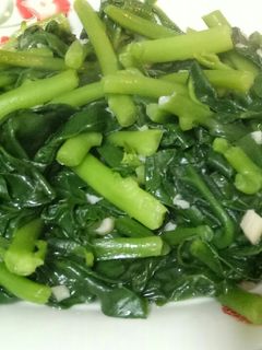 蒜炒皇宮菜 的食譜成品照片