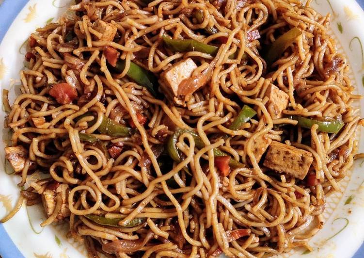 Steps to Make Speedy Veg Homemade chowmein