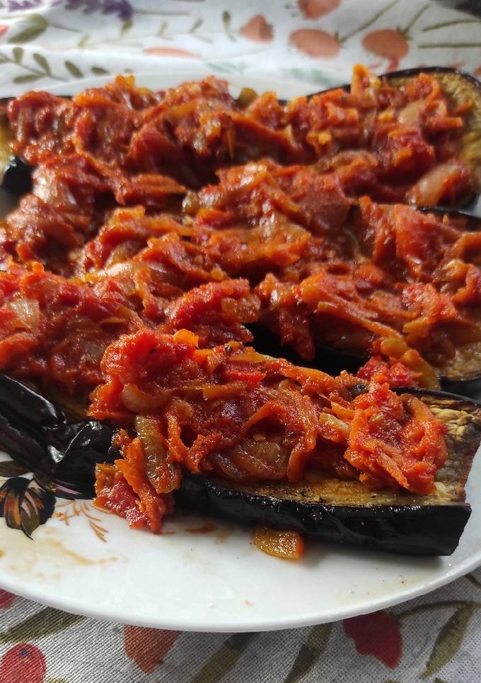Запечені баклажани з овочами 🍆