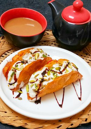 A picture of Jalebi Tacos.