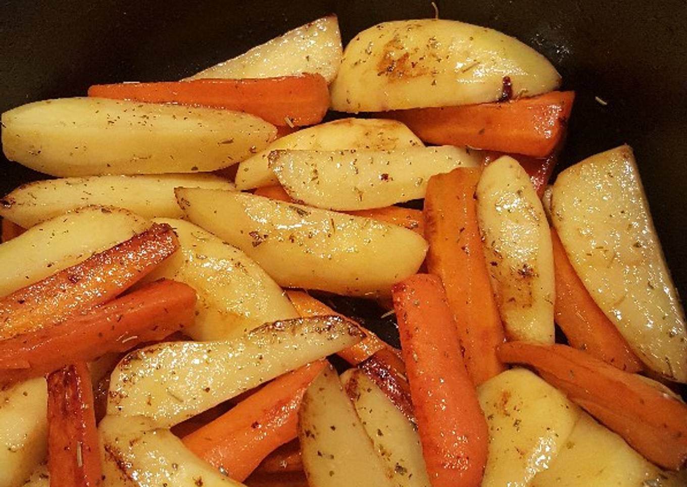 Carotte - Pomme de terre rissolées au Cookeo