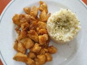 Una foto de pechuga pollo thermomix