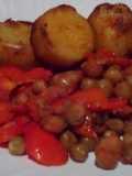 Fried sweet potatoes with peas#4weekchallenge