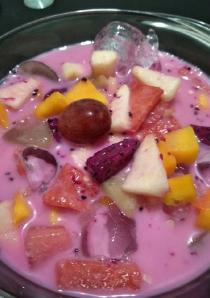 Foto resep Es buah simple