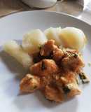 Yuca con pollo