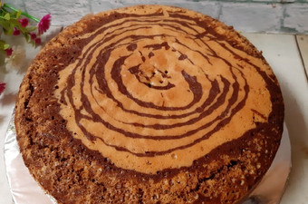 Anti Ribet, Memasak Zebra Cake Putih Telur Gampang