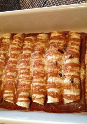 A picture of Veggie Enchiladas.