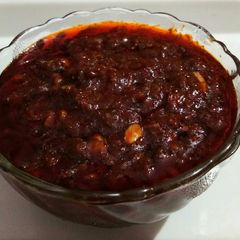 A picture of Schezwan sauce.
