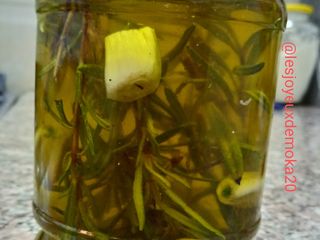 Huile d'olive parfumé au romarin et ail
