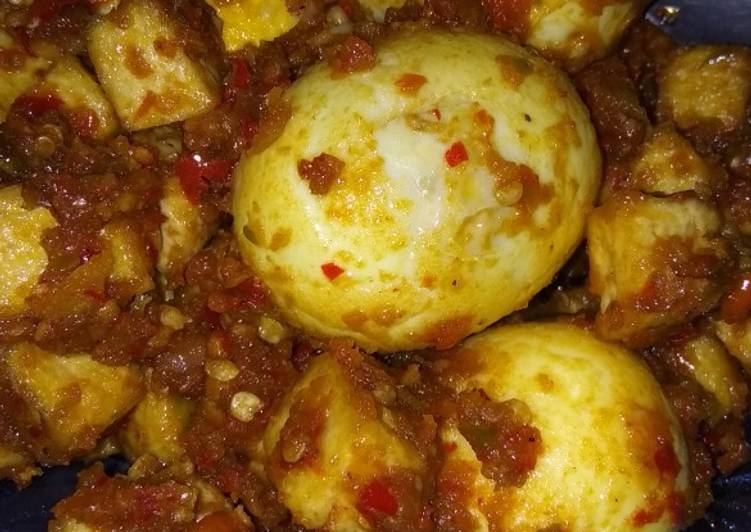 Balado telor tahu