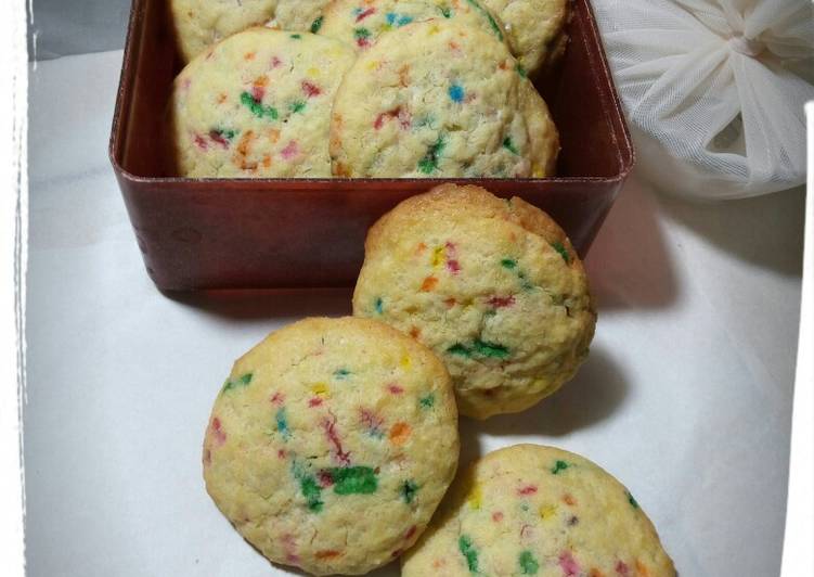 Cara termudah untuk Diet AppetizingJeruk Nipis Cookies Pelangi