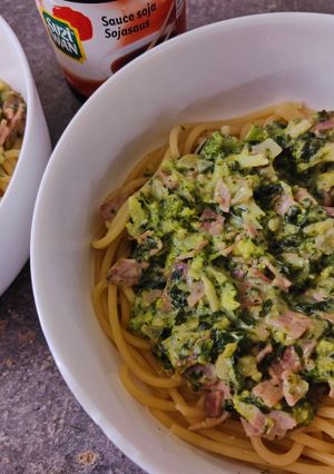 Une photo de Carbonara aux brocolis 🥦