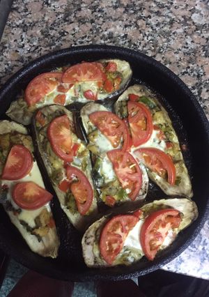 Una foto de Berenjenas rellenas