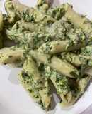 Spinach cheese pasta