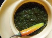 A picture of green chilli chutney
