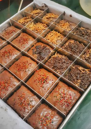 Foto resep Shiny crust brownies simple