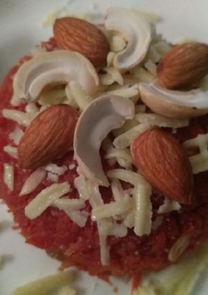 A picture of Jaggery Gajar Halwa.
