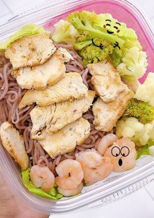 Hình của món Heathy - Bún Gạo Lứt Rau Củ.