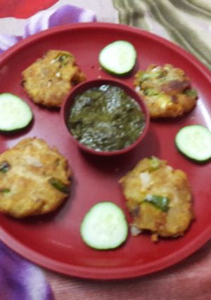 A picture of Vegetable kabab.