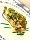Quiche de espinafre proteico