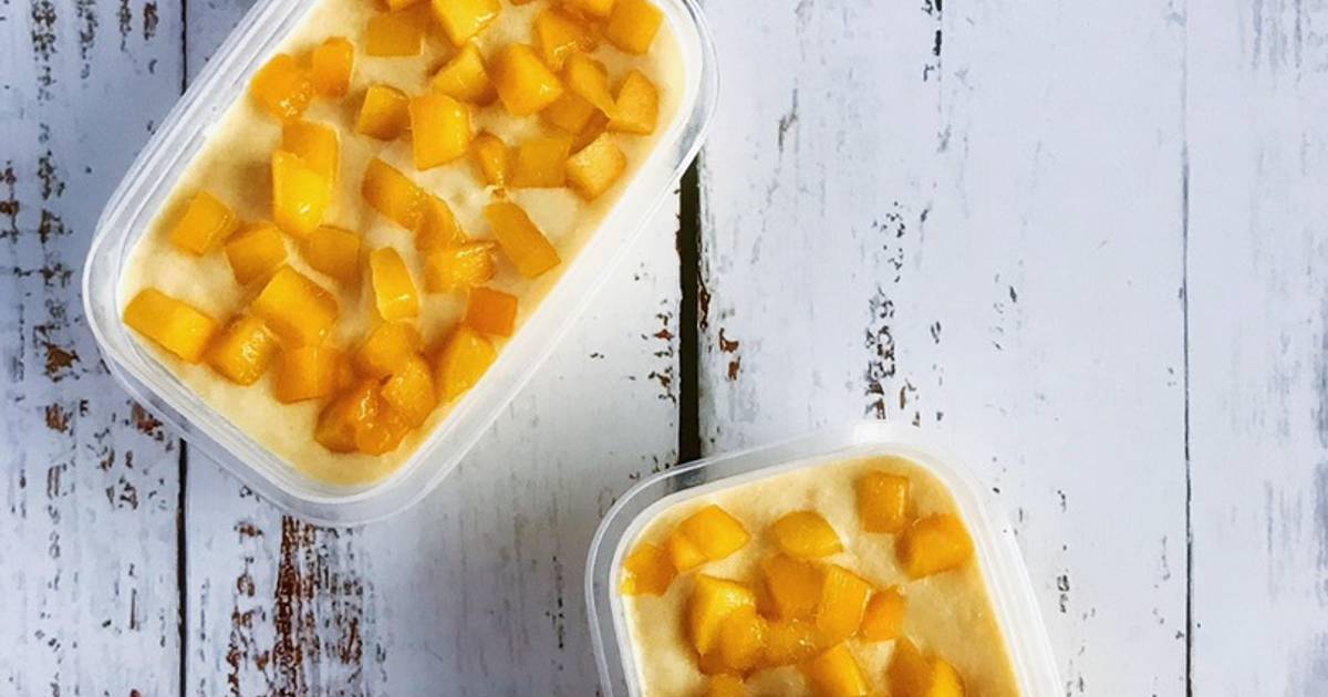 Resipi Aiskrim Mangga Lemak Manis Oleh Kamekmizah Cookpad