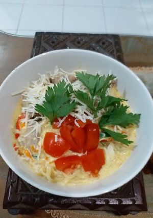 Foto resep Mie kari kuah susu creamy