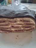 Szüretre készült meggyes palacsinta torta