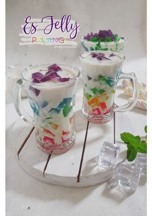 Foto resep Es Jelly Pelangi