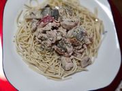 Una foto de acompañamiento para spaghetti