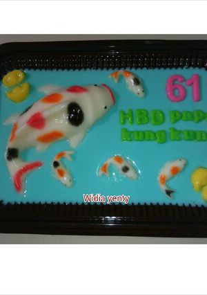 Foto resep Puding ikan koi (ultah)