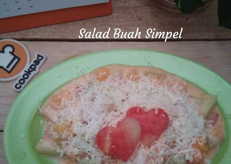 Cara Mudah Membuat Salad buah simpel Top Enaknya