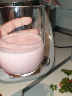 Una foto de Batido de fresas Thermomix