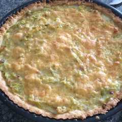 Una foto de Pastel de ajo porro(puerros)