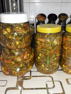 عکسی از دستور ترشی لوبیا سبز