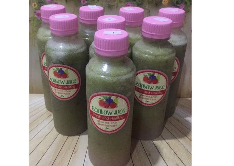 Bagaimana Membuat Diet Juice Apple Soursop Plum Pokchoy, Lezat