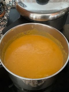 Una foto de Puré de calabaza